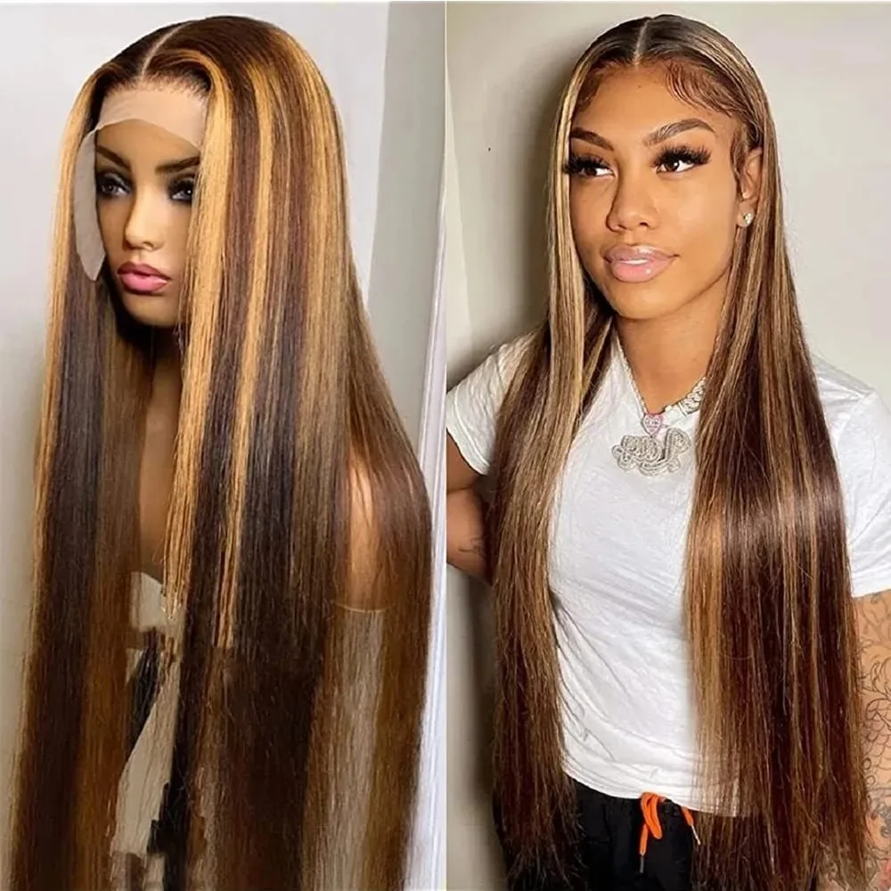 Highlight 150 density 13x4 Lace Front Human Hair Straight 30 32 Inch Transparent Lace Frontal Wig Brazilian For Black Women
Highlight 150 density 13x4 Lace Front Human Hair Straight 30 32 Inch Transparent Lace Frontal Wig Brazilian For Black Women