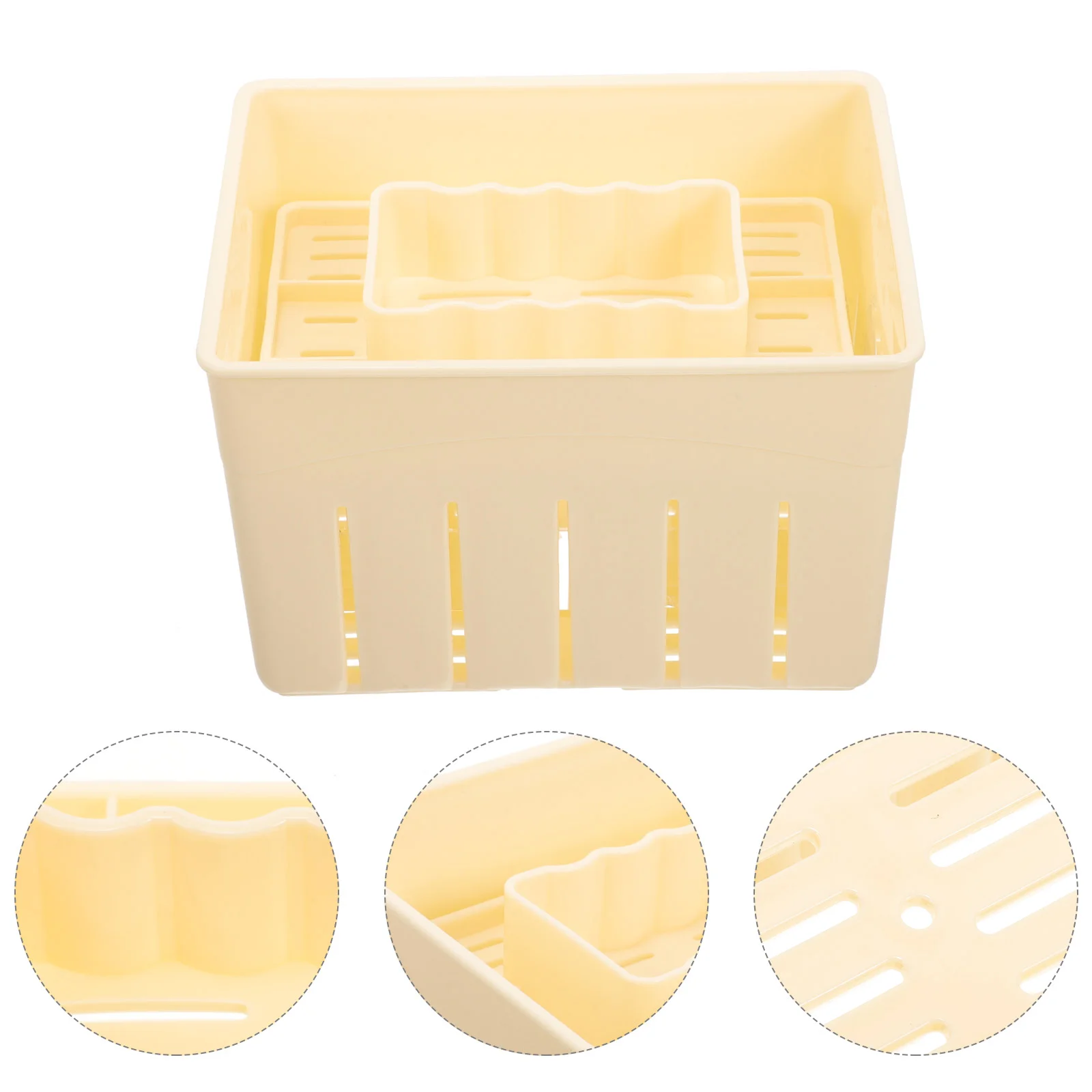 3 Sets Homemade Cheese Pressing Plate Tofu Film Presser Machine Tool Mold Plastic Mould Wood
3 Sets Homemade Cheese Pressing Plate Tofu Film Presser Machine Tool Mold Plastic Mould Wood