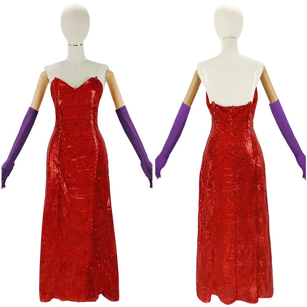 Jessica Fantasia Cosplay Costume Adult Women Dress Skirt Gloves Shoulder Straps Outfits for Female Halloween Party Clothing Suit
Jessica Fantasia Cosplay Costume Adult Women Dress Skirt Gloves Shoulder Straps Outfits for Female Halloween Party Clothing Suit