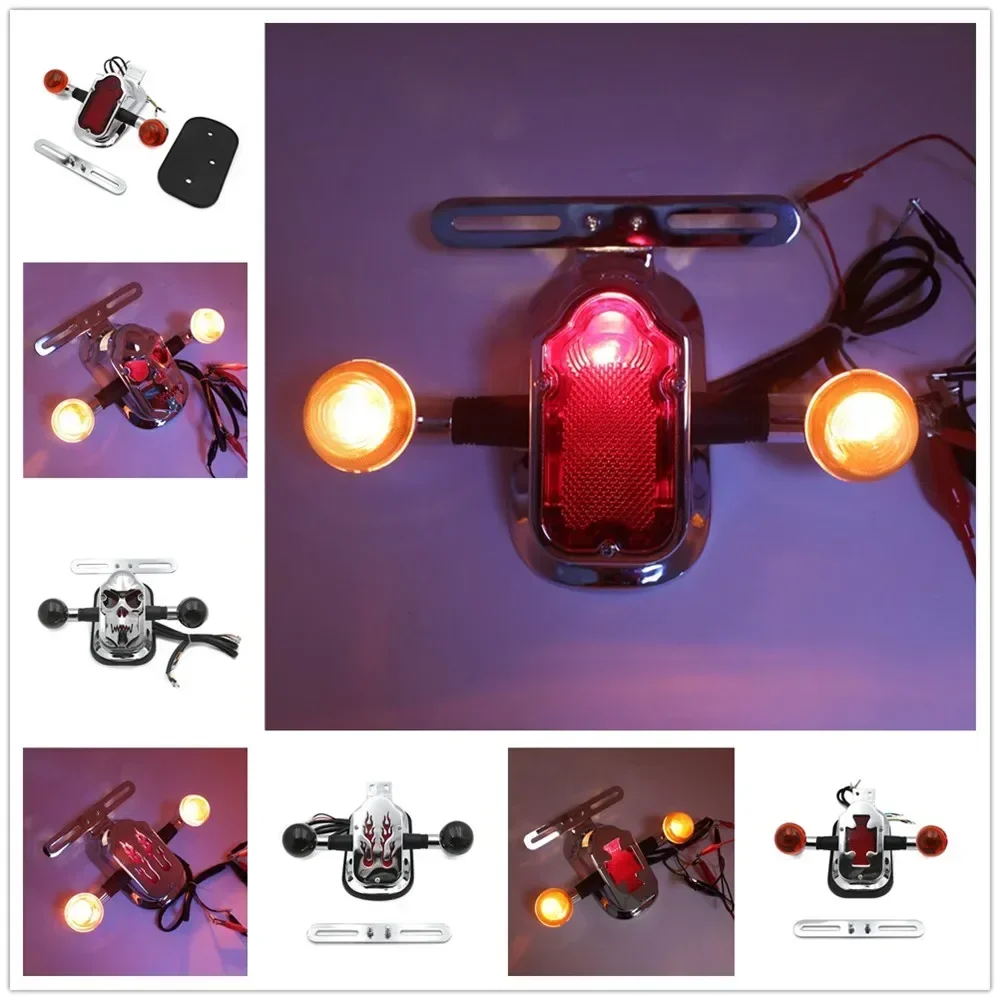 Metal Tombstone/Skull Brake Tail w/ Light Signal For Harley Davidson Big Twin Aftermarket Motorcycle Parts
Metal Tombstone/Skull Brake Tail w/ Light Signal For Harley Davidson Big Twin Aftermarket Motorcycle Parts