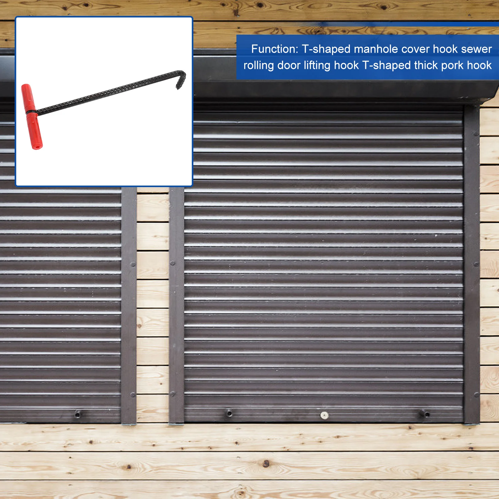 Professional Grade Sewer Drain Hook T Shaped Lifting Tool with Thick Rubber Coated Handle Heavy Duty Manhole Cover Opener
Professional Grade Sewer Drain Hook T Shaped Lifting Tool with Thick Rubber Coated Handle Heavy Duty Manhole Cover Opener