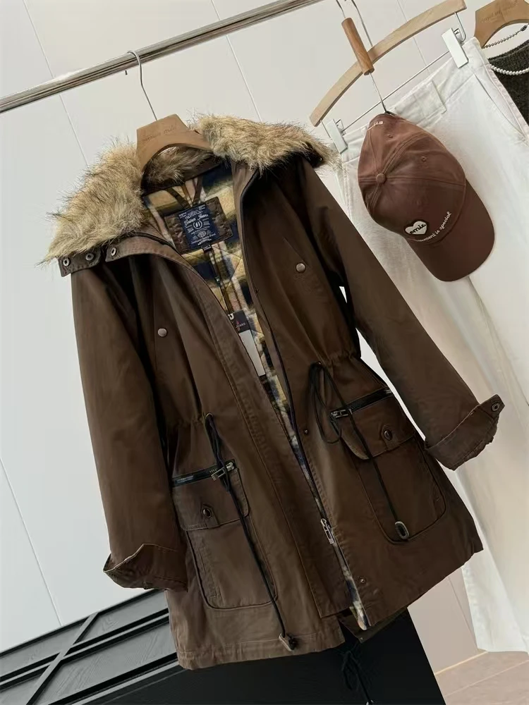 Хлопковая куртка-жакет с капюшоном на молнии, удобная для повседневной носки, удлиненная, средней длины, с отстегивающимся воротником, из двух частей...
Хлопковая куртка-жакет с капюшоном на молнии, удобная для повседневной носки, удлиненная, средней длины, с отстегивающимся воротником, из двух частей...