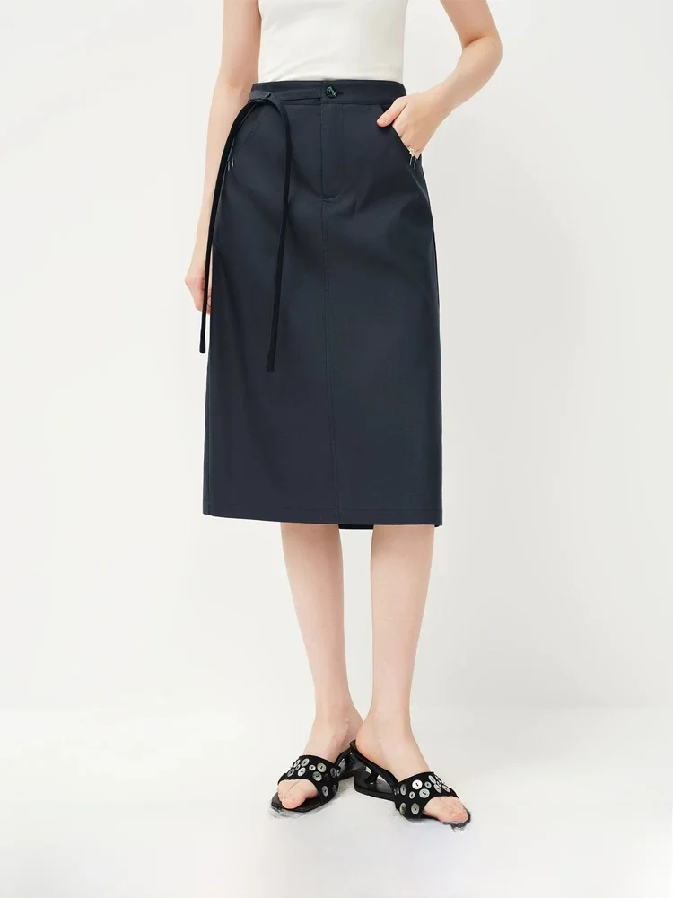 Fansi Lanen Color Block Knot Design Belt Commute Skirt Spring New Arrival Women's High Waist Cotton Blend Straight Cut
Fansi Lanen Color Block Knot Design Belt Commute Skirt Spring New Arrival Women's High Waist Cotton Blend Straight Cut