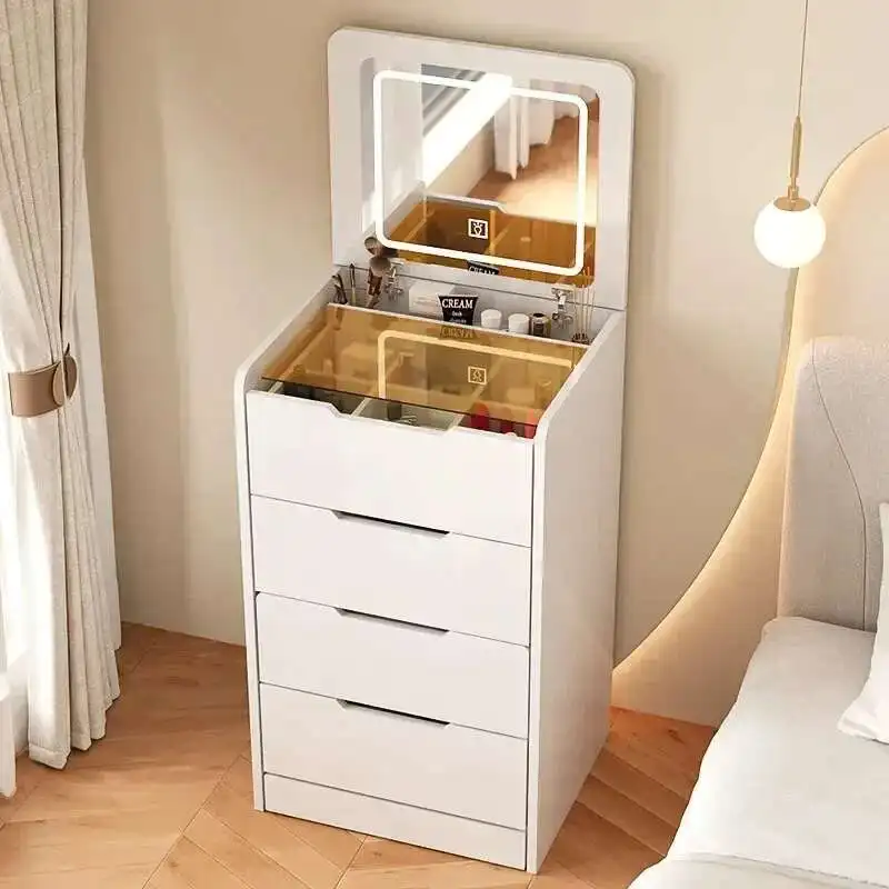Modern and Simple Small Bedroom Dresser Table Room Cabinet Plastic Integrated Multi-functional + Dressing Girly for Style Makeup
Modern and Simple Small Bedroom Dresser Table Room Cabinet Plastic Integrated Multi-functional + Dressing Girly for Style Makeup