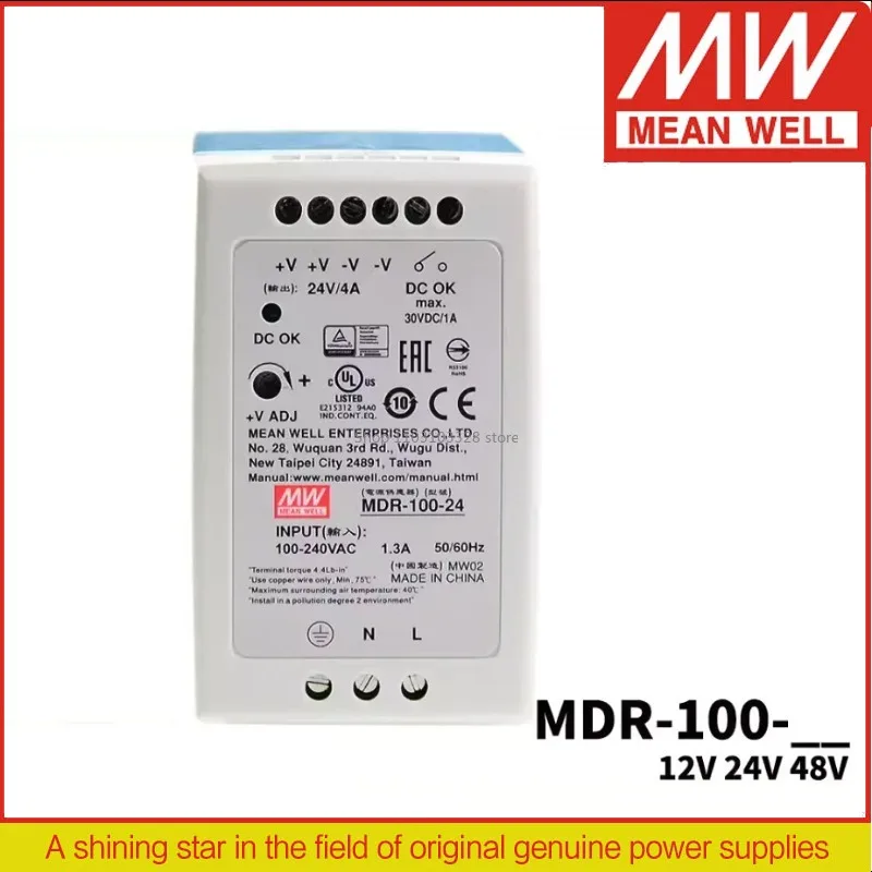 Блок питания MEAN WELL MDR-100 MDR-100-12 | 12В МДР-100-24 | 24В МДР-100-48 | Блок питания на DIN-рейку с одним выходом, 48 В, 100 Вт
Блок питания MEAN WELL MDR-100 MDR-100-12 | 12В МДР-100-24 | 24В МДР-100-48 | Блок питания на DIN-рейку с одним выходом, 48 В, 100 Вт