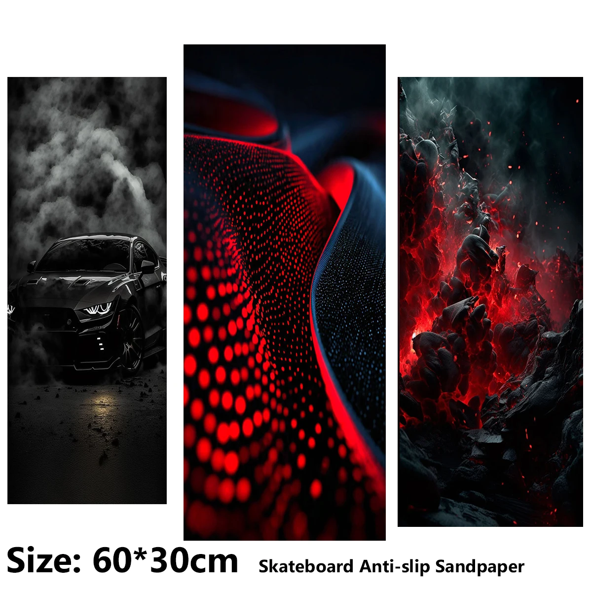 Electric Scooter Anti-slip Sticker Sandpaper Skateboard GripTape Sheet 60*30cm Ripple Flame Stone Car Pattern
Electric Scooter Anti-slip Sticker Sandpaper Skateboard GripTape Sheet 60*30cm Ripple Flame Stone Car Pattern