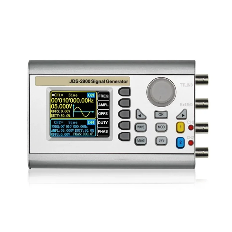 B08B-JDS2900 Двухканальный генератор сигналов произвольной формы с функцией DDS/прецизионный генератор 50 МГц
B08B-JDS2900 Двухканальный генератор сигналов произвольной формы с функцией DDS/прецизионный генератор 50 МГц