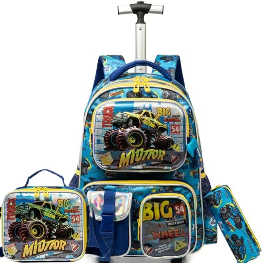 Rolling Backpack with Wheels for Boys Rolling Backpacks with Lunch Box for Elementary School Students 3 in 1 Travel Luggage Sui
Rolling Backpack with Wheels for Boys Rolling Backpacks with Lunch Box for Elementary School Students 3 in 1 Travel Luggage Sui