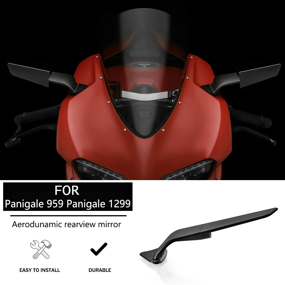 For Ducati Panigale 959 Corse 2016 - 2019 PANIGALE 1299 S New Motorcycle Mirror Wind Wing Adjustable Rotating Rearview Mirror
For Ducati Panigale 959 Corse 2016 - 2019 PANIGALE 1299 S New Motorcycle Mirror Wind Wing Adjustable Rotating Rearview Mirror