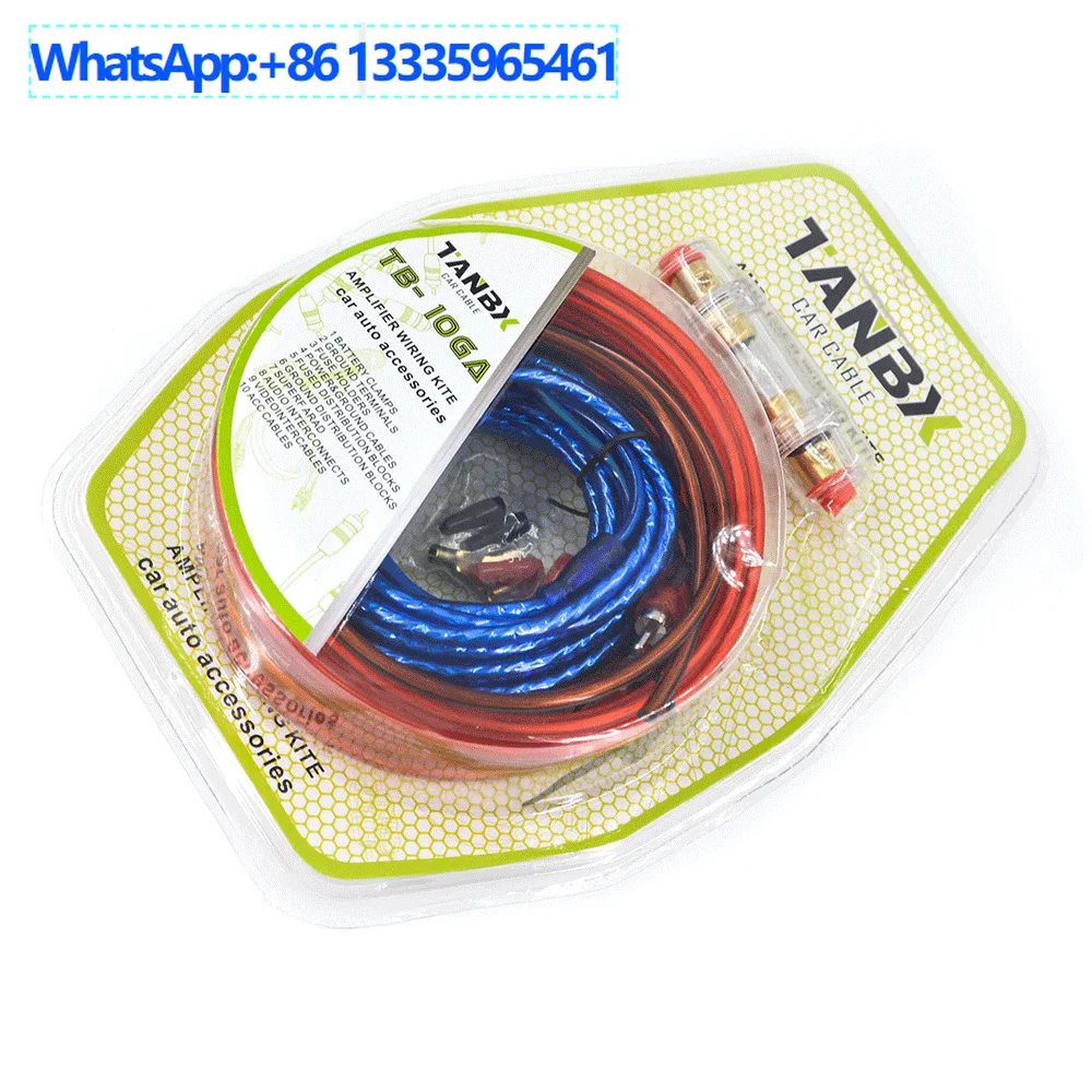 2Pcs car audio modification cable wholesale TB-10GA power amplifier set cable copper clad aluminum subwoofer power amplifier set
2Pcs car audio modification cable wholesale TB-10GA power amplifier set cable copper clad aluminum subwoofer power amplifier set