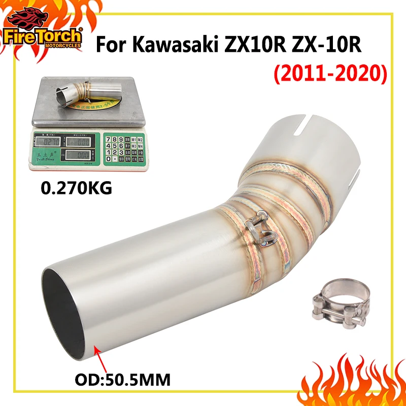For Kawasaki ZX10R 2009 - 2020 Motorcycle Exhaust Middle Connect Link Pipe Stainless Steel Mid Section Tube Slip On 51mm Muffler
For Kawasaki ZX10R 2009 - 2020 Motorcycle Exhaust Middle Connect Link Pipe Stainless Steel Mid Section Tube Slip On 51mm Muffler