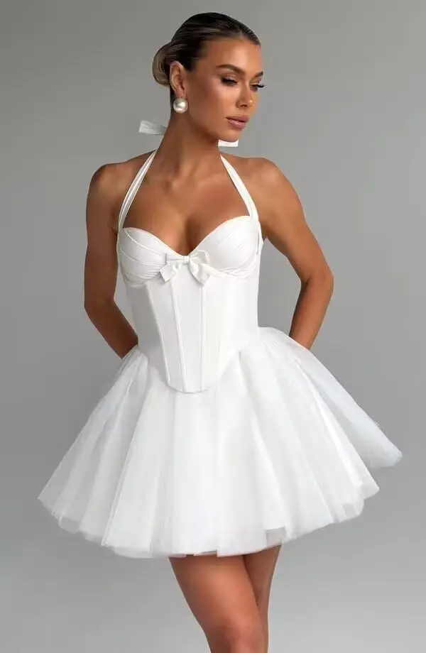 Princess Homecoming Dresses for Teens Tulle Short Prom Dress with Bow Mini A Line Puffy Cocktail Party Gown Mini Graduation Gown
Princess Homecoming Dresses for Teens Tulle Short Prom Dress with Bow Mini A Line Puffy Cocktail Party Gown Mini Graduation Gown