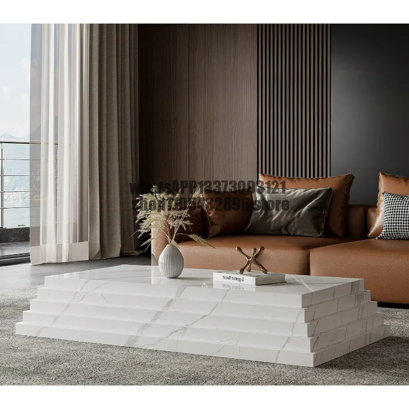 Italian-style light luxury multi-layer coffee table, fish belly white designer style, minimalist high-end coffee table
Italian-style light luxury multi-layer coffee table, fish belly white designer style, minimalist high-end coffee table