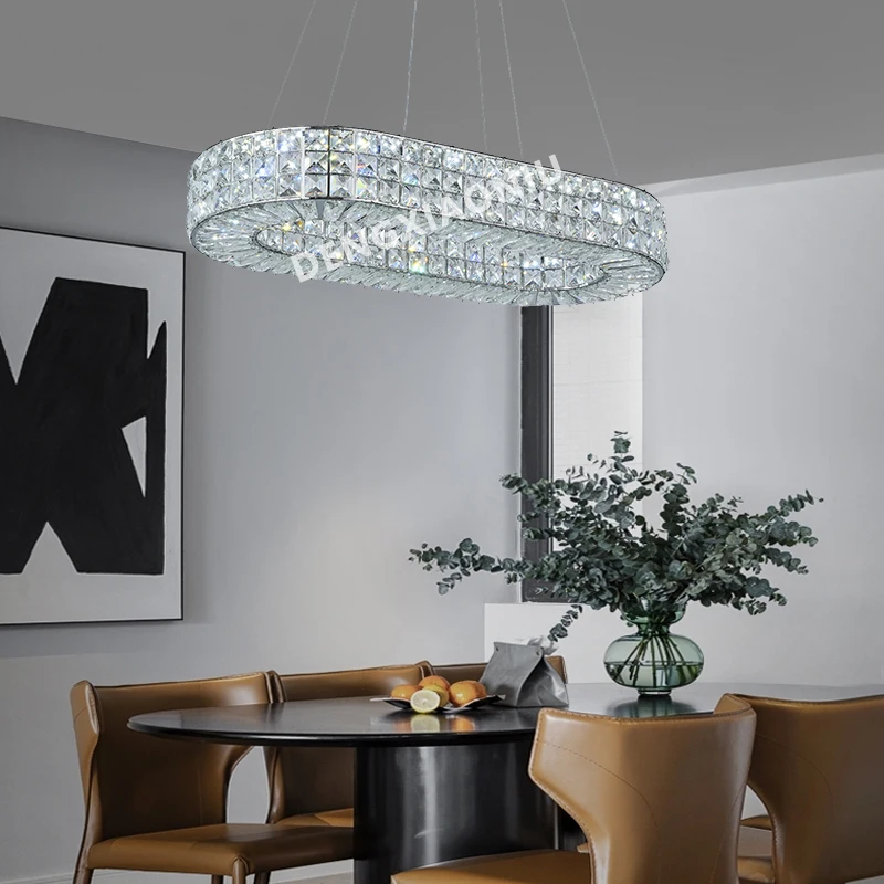 Post Modern Crystal Pendant Light Duplex Building Villa Luxury LED Crystal Hanging Lamp Simple Creative Circular Long Chandelier
Post Modern Crystal Pendant Light Duplex Building Villa Luxury LED Crystal Hanging Lamp Simple Creative Circular Long Chandelier