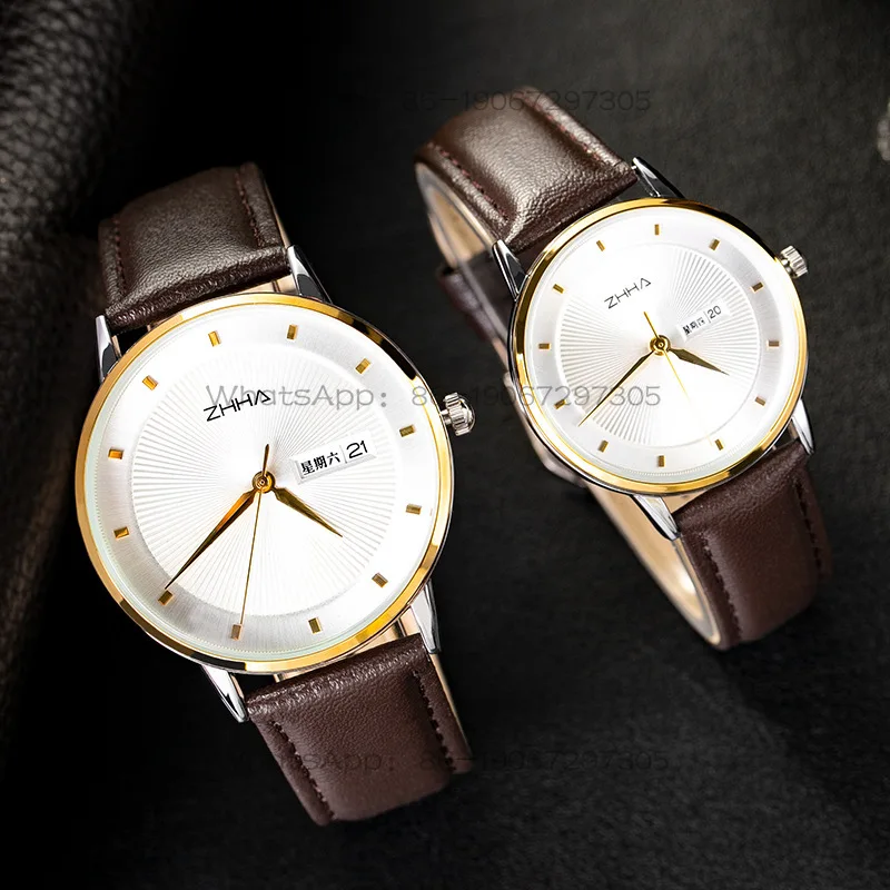 Customized same watch double calendar business elite men's watch European, American fashion British style couple watch
Customized same watch double calendar business elite men's watch European, American fashion British style couple watch