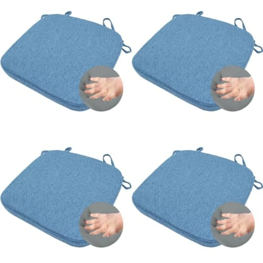 Dining Room Chair Cushion with Ties - 2 in Memory Foam Non Slip Kitchen Seat Pad and Cushion with Machine Washable Cover [15 X
Dining Room Chair Cushion with Ties - 2 in Memory Foam Non Slip Kitchen Seat Pad and Cushion with Machine Washable Cover [15 X