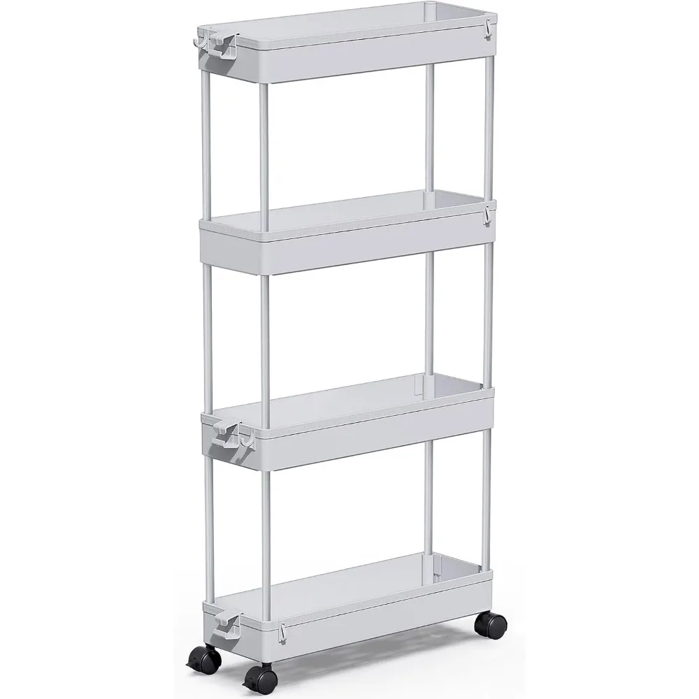 Slim Rolling Storage Cart 4 Tier Bathroom Organizer Mobile Shelving Unit Storage Rolling Utility Cart Tower Rack for Kitchen Bathroom Laundry Narrow Places, Gray
Slim Rolling Storage Cart 4 Tier Bathroom Organizer Mobile Shelving Unit Storage Rolling Utility Cart Tower Rack for Kitchen Bathroom Laundry Narrow Places, Gray