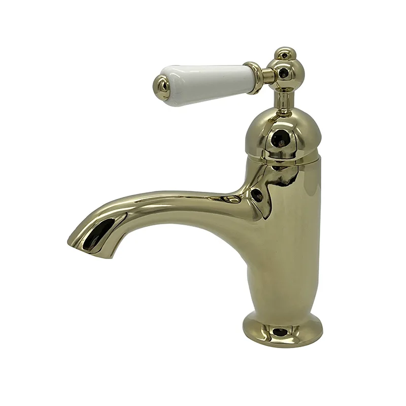 All Copper Single Basin Faucet Washbasin Bathroom Cabinet Ceramic Handle Hot and Cold Faucet
All Copper Single Basin Faucet Washbasin Bathroom Cabinet Ceramic Handle Hot and Cold Faucet