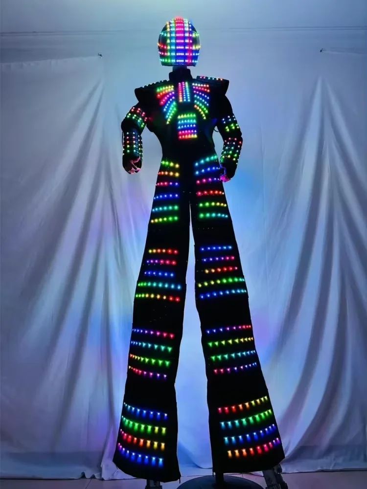 LED Stilts Walker Robot Costume High Quality Luminous Suit Lighting Up Clothing for Celebration Party Nightclub DJ Event Show
LED Stilts Walker Robot Costume High Quality Luminous Suit Lighting Up Clothing for Celebration Party Nightclub DJ Event Show