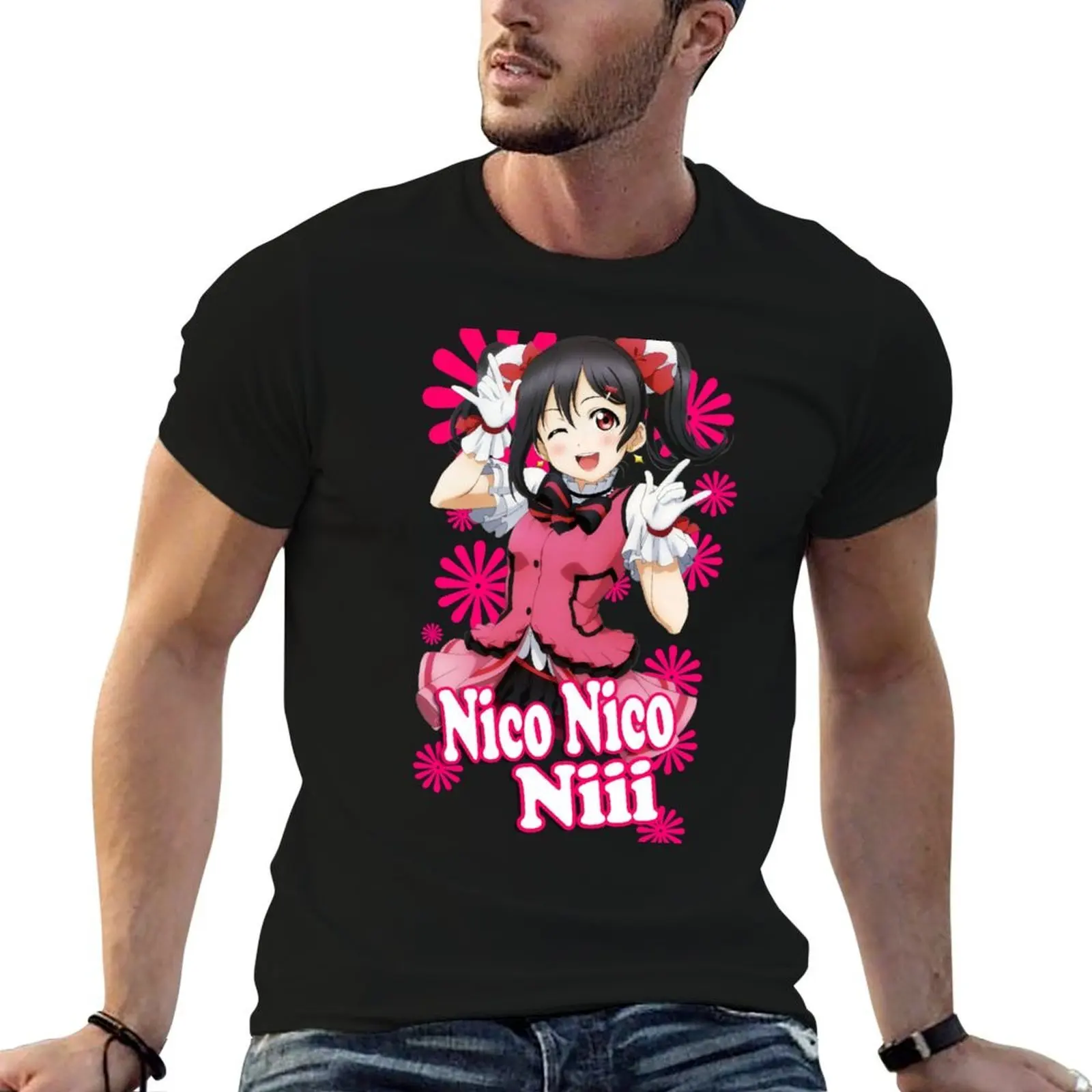 Nico Nico Nii ~ T-Shirt t shirt man designer t shirts for man cotton T-Shirt
Nico Nico Nii ~ T-Shirt t shirt man designer t shirts for man cotton T-Shirt