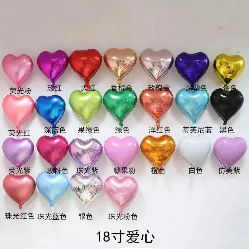 18 inch heart-shaped wedding aluminum foil balloon, May Day wedding room, party decoration and decoration, heart-shaped aluminum
18 inch heart-shaped wedding aluminum foil balloon, May Day wedding room, party decoration and decoration, heart-shaped aluminum
