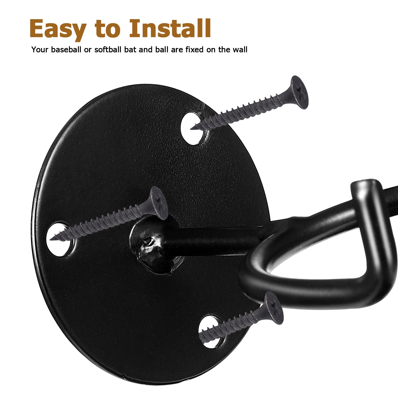 6 pcs Iron Mount Rack Holder Baseball Bat Wall Mount Bat Bracket for Display Storage Holder Bracket Team Sports Equipment
6 pcs Iron Mount Rack Holder Baseball Bat Wall Mount Bat Bracket for Display Storage Holder Bracket Team Sports Equipment