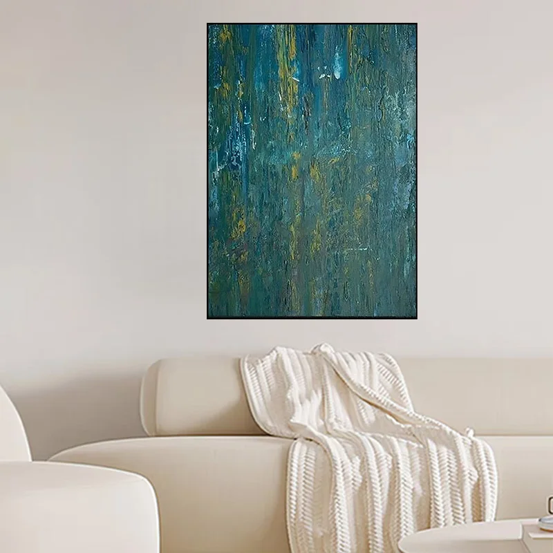 High Quality Pure Hand-Painted Green Texture Oil Painting On Canvas For Home Decoration Living Room Background Wall Hanging Map
High Quality Pure Hand-Painted Green Texture Oil Painting On Canvas For Home Decoration Living Room Background Wall Hanging Map