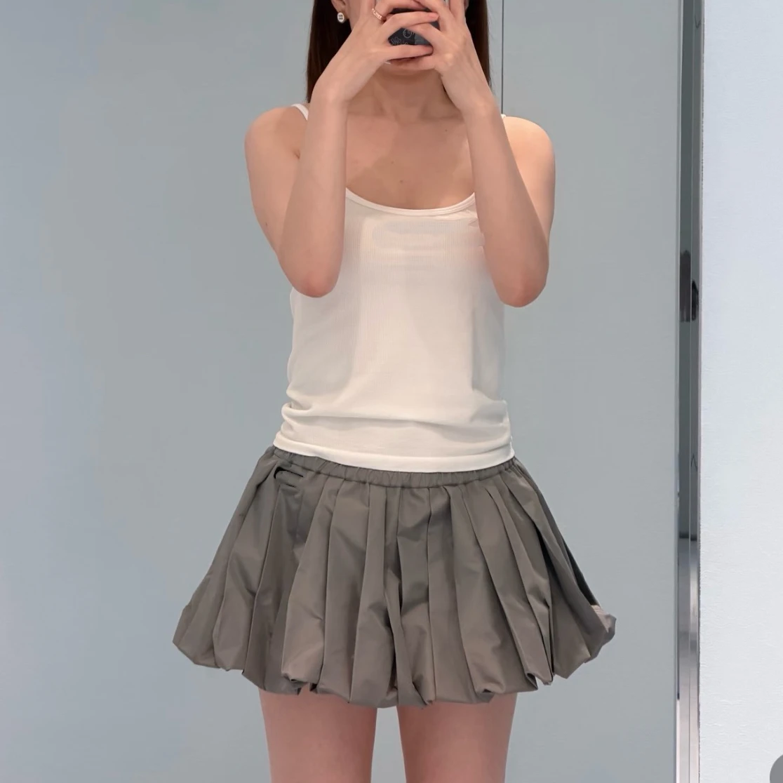 Grey High Waist Pleated Skirt Women's Spring Summer Slim A-Line School Style Letter Print Half Body Skirts
Grey High Waist Pleated Skirt Women's Spring Summer Slim A-Line School Style Letter Print Half Body Skirts