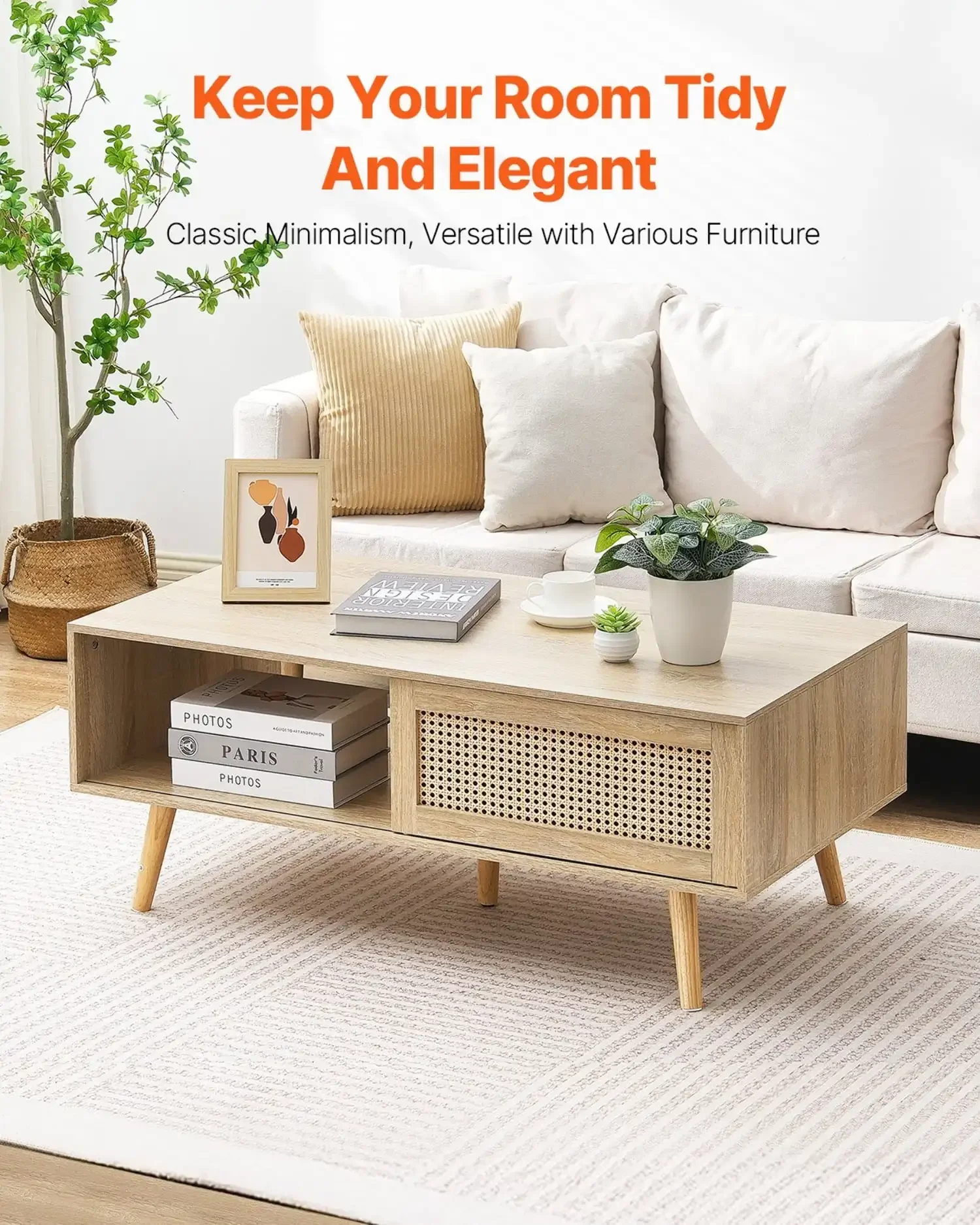 Rattan Cofee Table, Mid Century CoffeTable, Rectangle Wood offee Table, 42 Inch Modern Boho Style Two Layers Storage Cffee
Rattan Cofee Table, Mid Century CoffeTable, Rectangle Wood offee Table, 42 Inch Modern Boho Style Two Layers Storage Cffee