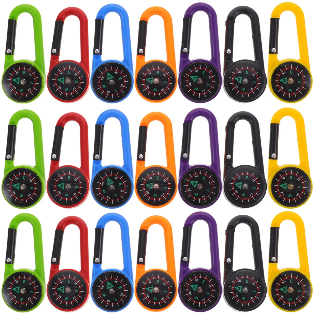 21 Pcs Compass Outdoor Climbing Carabiner Compasses Thermometers Keychain with Hook Camping Accessory Mini Travel
21 Pcs Compass Outdoor Climbing Carabiner Compasses Thermometers Keychain with Hook Camping Accessory Mini Travel