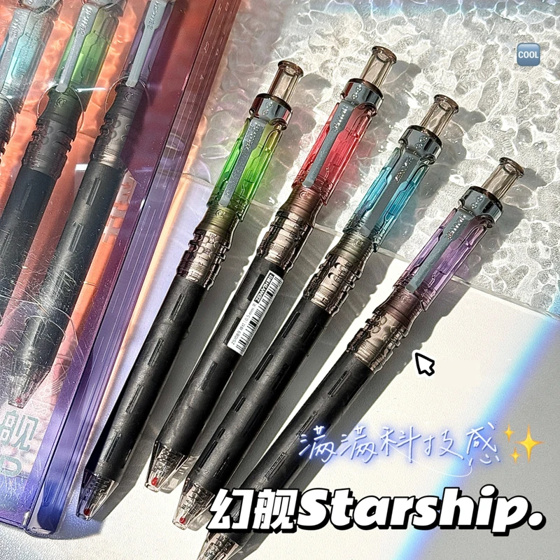 ZENNYTH Retractable Gel Pen Set,Cyberpunk Galactic Design 0.5mm Quick-Dry,Comfortable Grip For Various Writing Black to School
ZENNYTH Retractable Gel Pen Set,Cyberpunk Galactic Design 0.5mm Quick-Dry,Comfortable Grip For Various Writing Black to School