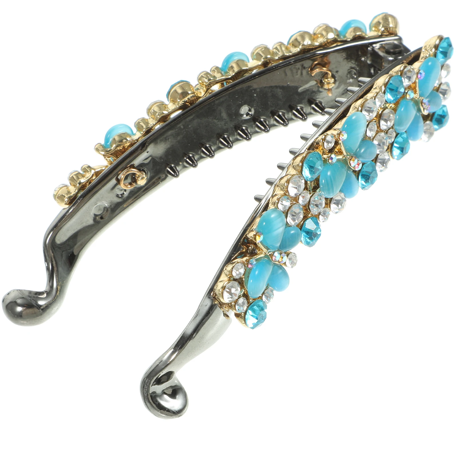 Rhinestone Banana Clip Accessories for Women Cute Decorative Ponytail Clips Shiny Sparkly Vintage 80s Hair Clamps White Color
Rhinestone Banana Clip Accessories for Women Cute Decorative Ponytail Clips Shiny Sparkly Vintage 80s Hair Clamps White Color