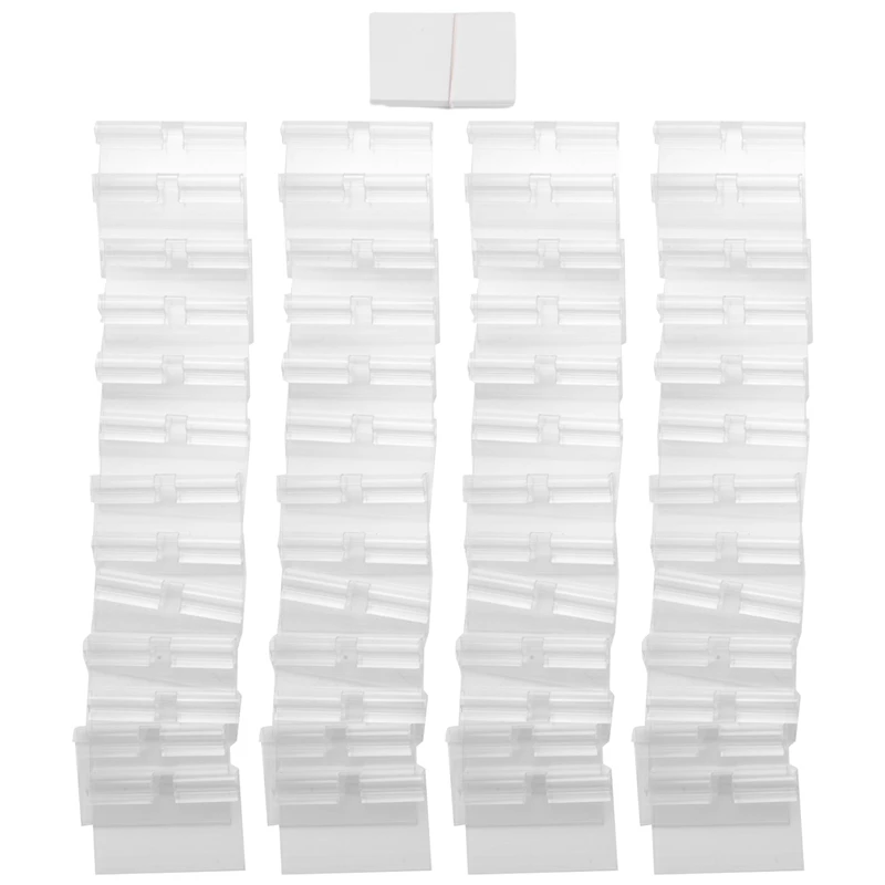 LBER 150Pcs Clear Plastic Label Holder Price Tag, Shelf Label Clip Removable Label Holder For Storage Bins Basket Labels
LBER 150Pcs Clear Plastic Label Holder Price Tag, Shelf Label Clip Removable Label Holder For Storage Bins Basket Labels
