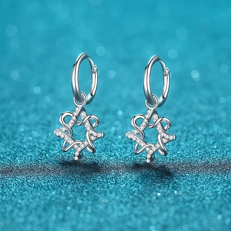 Platinum Pt950 Luxury White Gold 18K Women's Drop Earrings Polygonal Small 28 Points Moissanite Earrings Models Ear Fine Jewelry
Platinum Pt950 Luxury White Gold 18K Women's Drop Earrings Polygonal Small 28 Points Moissanite Earrings Models Ear Fine Jewelry