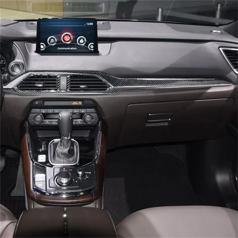 Наклейка из углеродного волокна для Mazda CX-9 2016-2022, отделочная полоса для центрального кондиционера, декоративные аксессуары для салона автомобиля
Наклейка из углеродного волокна для Mazda CX-9 2016-2022, отделочная полоса для центрального кондиционера, декоративные аксессуары для салона автомобиля