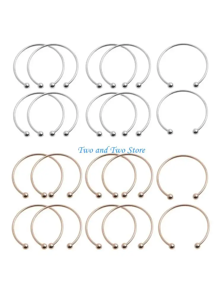 HX6F 10Pcs Open Bangles Cuff Bangle Bracelet Half Open Cuff for Women DIY Jewelry Making End Ball Beads Charm Wirstband
HX6F 10Pcs Open Bangles Cuff Bangle Bracelet Half Open Cuff for Women DIY Jewelry Making End Ball Beads Charm Wirstband