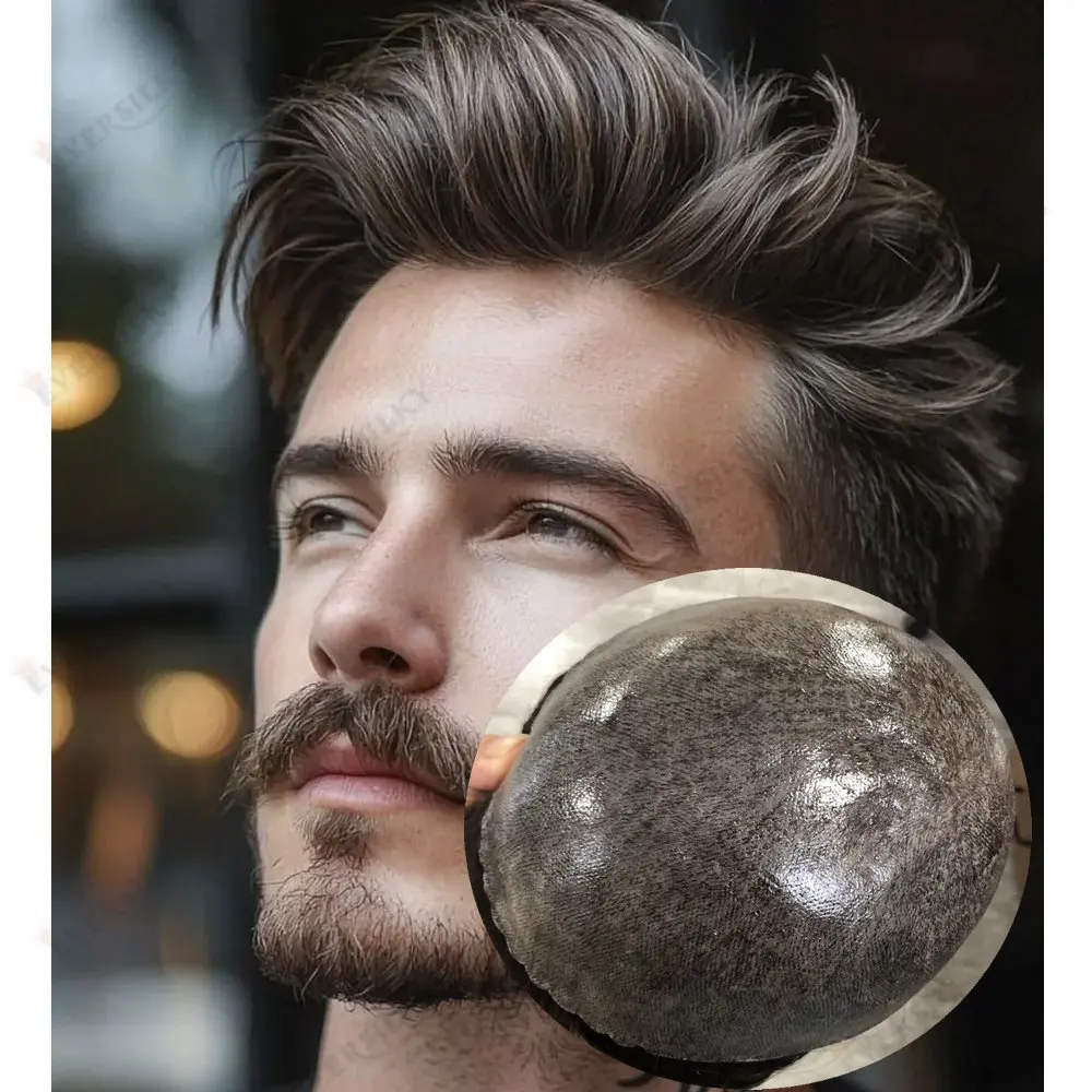Undetectable Micro Thin Skin Dark Brown Grey Men's Toupee Human Hair Replacement Natural Hairline Remy Full Pu Base Prosthesis
Undetectable Micro Thin Skin Dark Brown Grey Men's Toupee Human Hair Replacement Natural Hairline Remy Full Pu Base Prosthesis