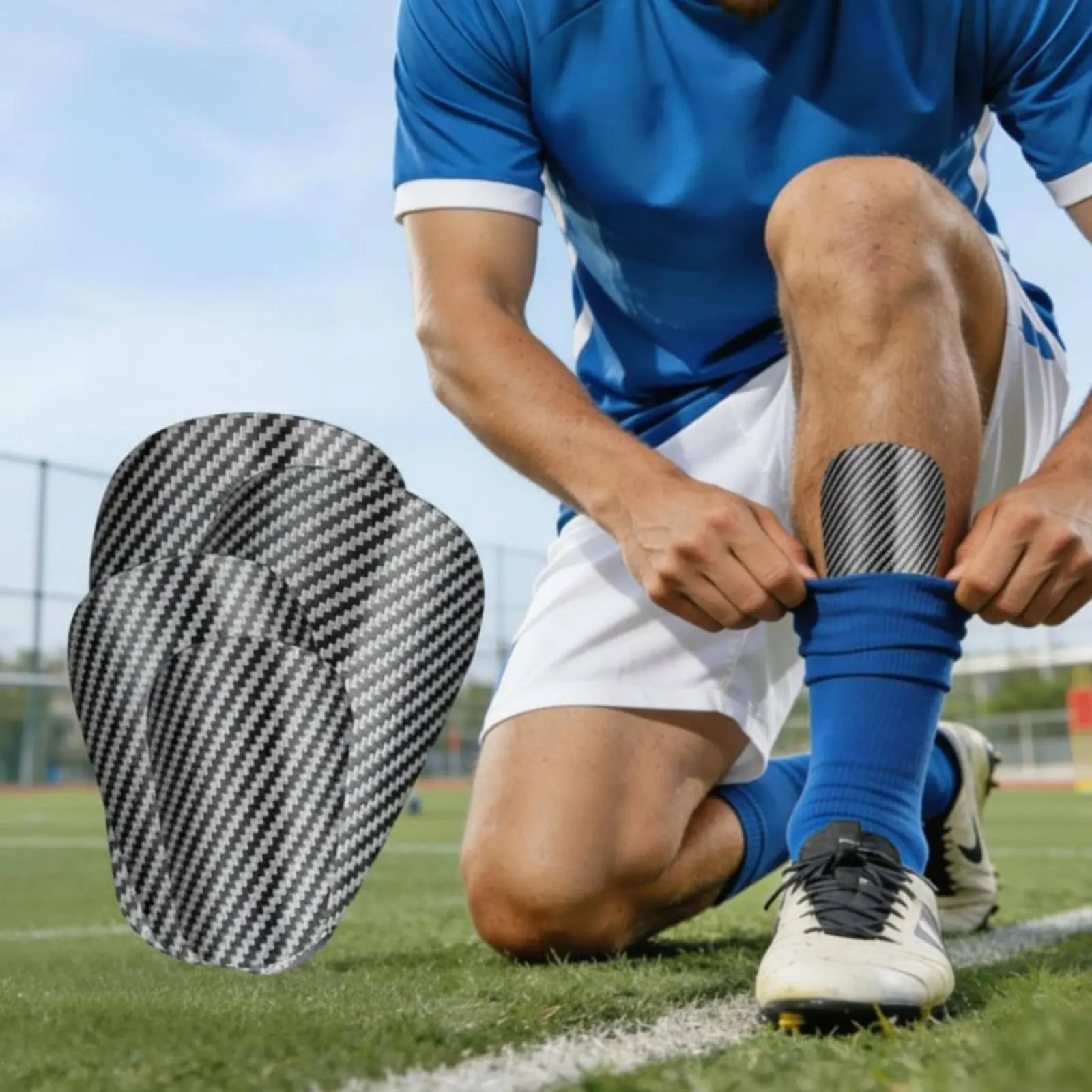 Soccer Shin Guards PP and EVA Carbon-Fiber Shin Guards Sports Protection Gear Contoured Rigid Shell for Matches
Soccer Shin Guards PP and EVA Carbon-Fiber Shin Guards Sports Protection Gear Contoured Rigid Shell for Matches