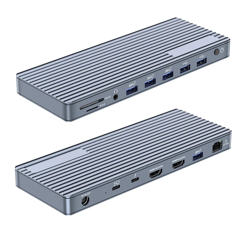 Thunderbolt4 13-in-1 ,Multi-Function Desktop HUB, 8K Projection, High Speed 40Gbps USB4
Thunderbolt4 13-in-1 ,Multi-Function Desktop HUB, 8K Projection, High Speed 40Gbps USB4