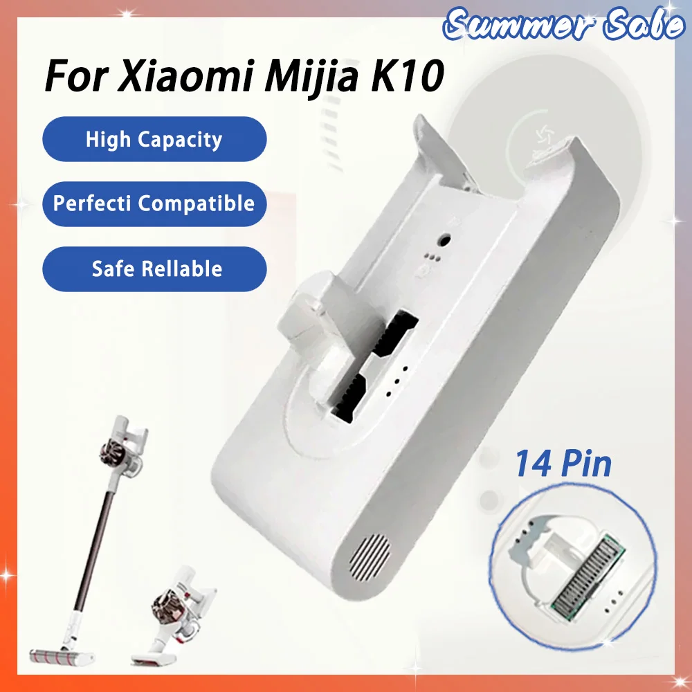 25.2V 5000mAh Rechargeable Lithium Battery For Xiaomi K10 Handheld Cordless Vacuum Cleaner P2017-7S1P-BMA 18650 Battery
25.2V 5000mAh Rechargeable Lithium Battery For Xiaomi K10 Handheld Cordless Vacuum Cleaner P2017-7S1P-BMA 18650 Battery
