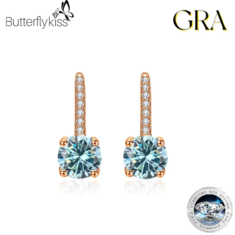 Butterflykiss Trendy Round Cut 6.5mm Moissanite Temperament Drop Hoop Earring 925 Sterling Silver Certified Jewelry For Women
Butterflykiss Trendy Round Cut 6.5mm Moissanite Temperament Drop Hoop Earring 925 Sterling Silver Certified Jewelry For Women