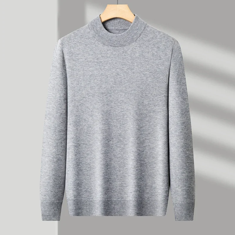 Half Turtleneck Knitwear Sweater New Autumn/Winter Mock Neck Sweatshirts Solid Color Pullovers Man Brand Casual Mens Clothing
Half Turtleneck Knitwear Sweater New Autumn/Winter Mock Neck Sweatshirts Solid Color Pullovers Man Brand Casual Mens Clothing