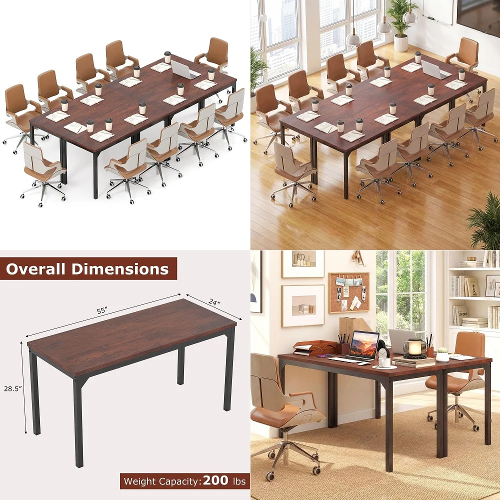 Wood Round Conference Table, 47 Farmhouse Meeting Table with Sturdy Pedestal Base for 46, Wood Office Table for Small Space, Co
Wood Round Conference Table, 47 Farmhouse Meeting Table with Sturdy Pedestal Base for 46, Wood Office Table for Small Space, Co