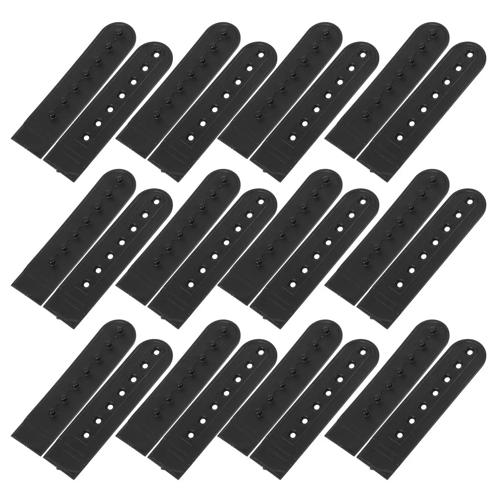 20Pcs Black Plastic 7-Hole Snap Buckle Strap for Baseball Cap Snapback Hat Repair Replacement Adjustable Hat Extender Cap Buckle
20Pcs Black Plastic 7-Hole Snap Buckle Strap for Baseball Cap Snapback Hat Repair Replacement Adjustable Hat Extender Cap Buckle
