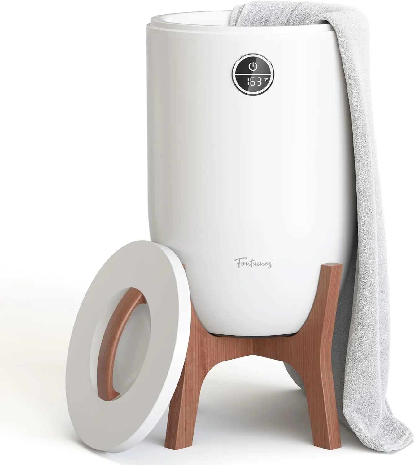 Large Heated Towel Bucket Fits Oversized Towels Robes Wood Handle Auto Shut Off For Bathroom Spa White
Large Heated Towel Bucket Fits Oversized Towels Robes Wood Handle Auto Shut Off For Bathroom Spa White