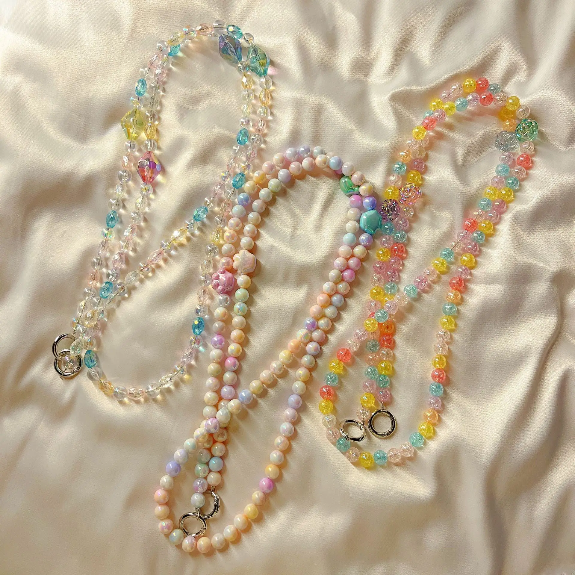 Macaron Pastel Pearl Beaded Phone Lanyard Crossbody Strap Rhinestone DIY Crystal Mobile Carrying Bling Trendy Style Anti-lost
Macaron Pastel Pearl Beaded Phone Lanyard Crossbody Strap Rhinestone DIY Crystal Mobile Carrying Bling Trendy Style Anti-lost