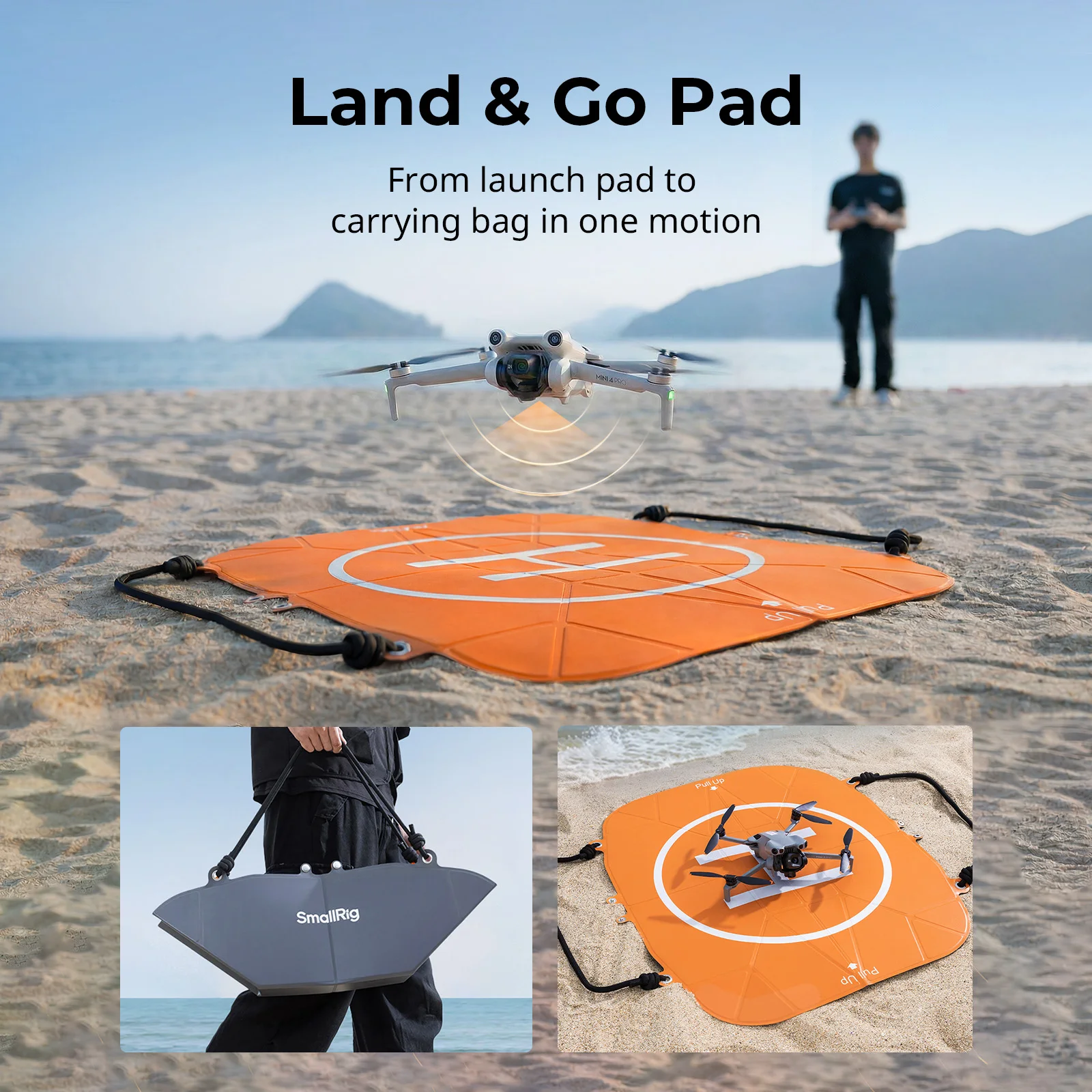 SmallRig Foldable Landing Pad for Drones 2-in-1 Design Fast-fold Carrying Bag for DJI Mini 4K / Mini 4 Pro/Mavic 4 Pro/Neo 2
SmallRig Foldable Landing Pad for Drones 2-in-1 Design Fast-fold Carrying Bag for DJI Mini 4K / Mini 4 Pro/Mavic 4 Pro/Neo 2