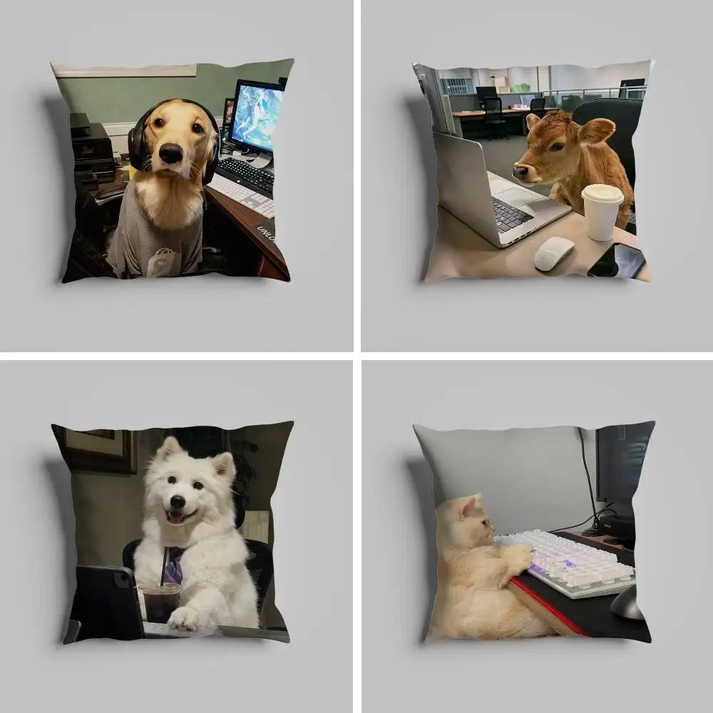 Funny Working Animals Gift Pillow Case Pillowcase For Car Pillows 60x60 Cushions Luxury Double Sided Cover Home And Decoration
Funny Working Animals Gift Pillow Case Pillowcase For Car Pillows 60x60 Cushions Luxury Double Sided Cover Home And Decoration