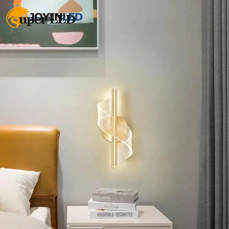 Modern Spiral LED Wall Lamps Minimalist Strip Decorative Iron Sconce For Living Rooms Bedroom Bedside Background Lighting Luster
Modern Spiral LED Wall Lamps Minimalist Strip Decorative Iron Sconce For Living Rooms Bedroom Bedside Background Lighting Luster