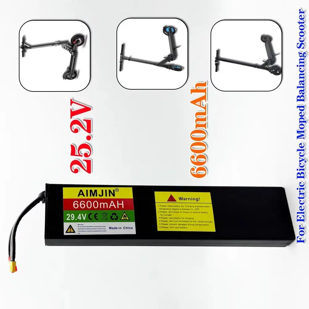 7S2P 29.4V 6000mAh Li-ion Rechargeable Battery Pack with BMS For 25.2V Electric Scooter+Charger
7S2P 29.4V 6000mAh Li-ion Rechargeable Battery Pack with BMS For 25.2V Electric Scooter+Charger